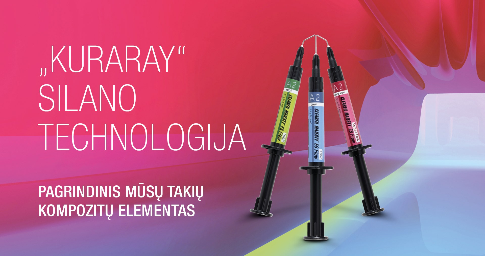 „Kuraray“ silano technologija pagrindinis mūsų takių kompozitų elementas 