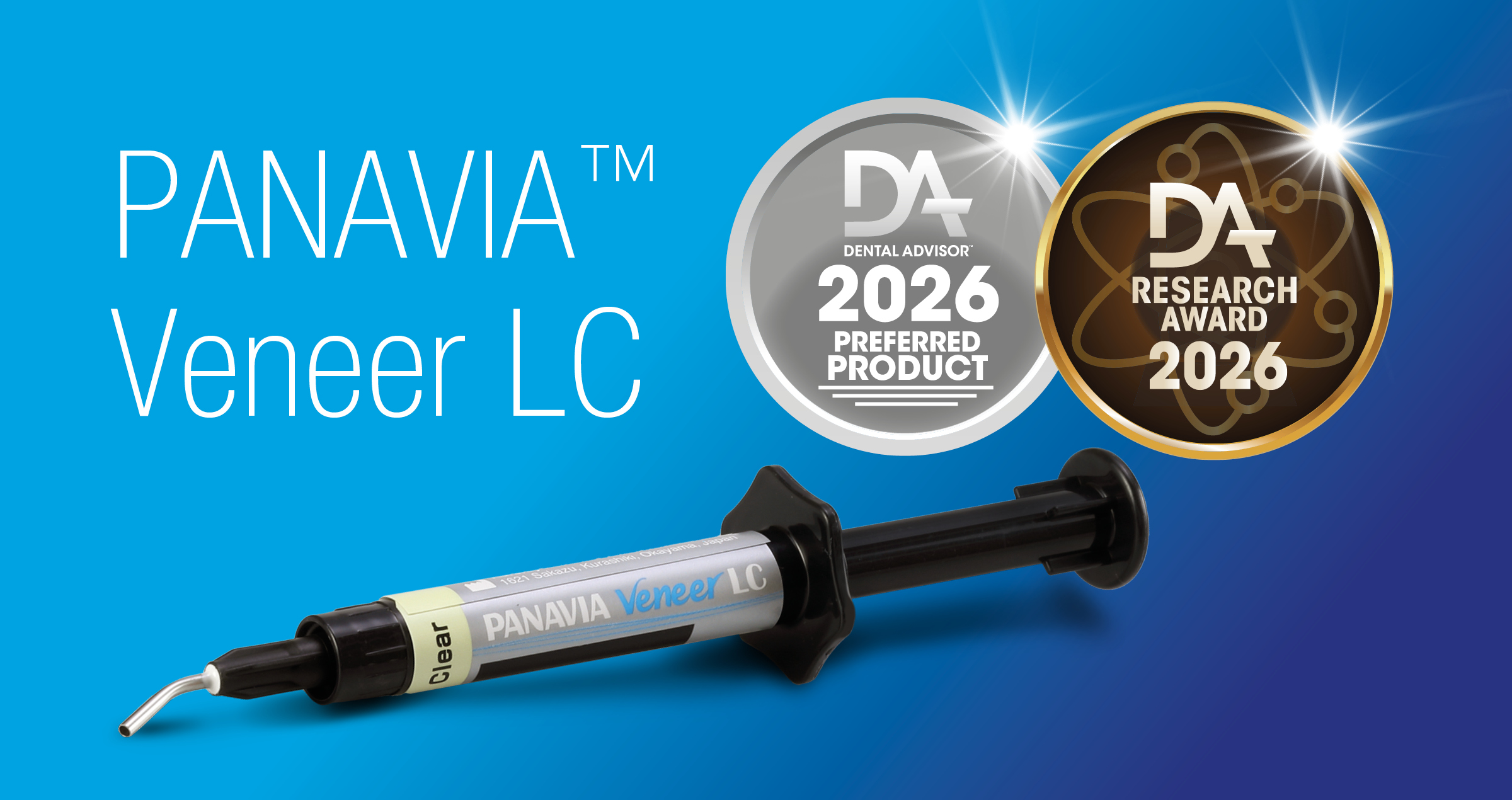 PANAVIA Veneer LC wins two Dental Advisor awards in 2026