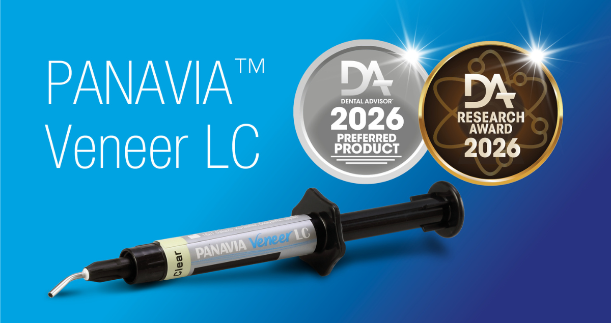 PANAVIA™ Veneer LC câștigă două premii Dental Advisor în 2026