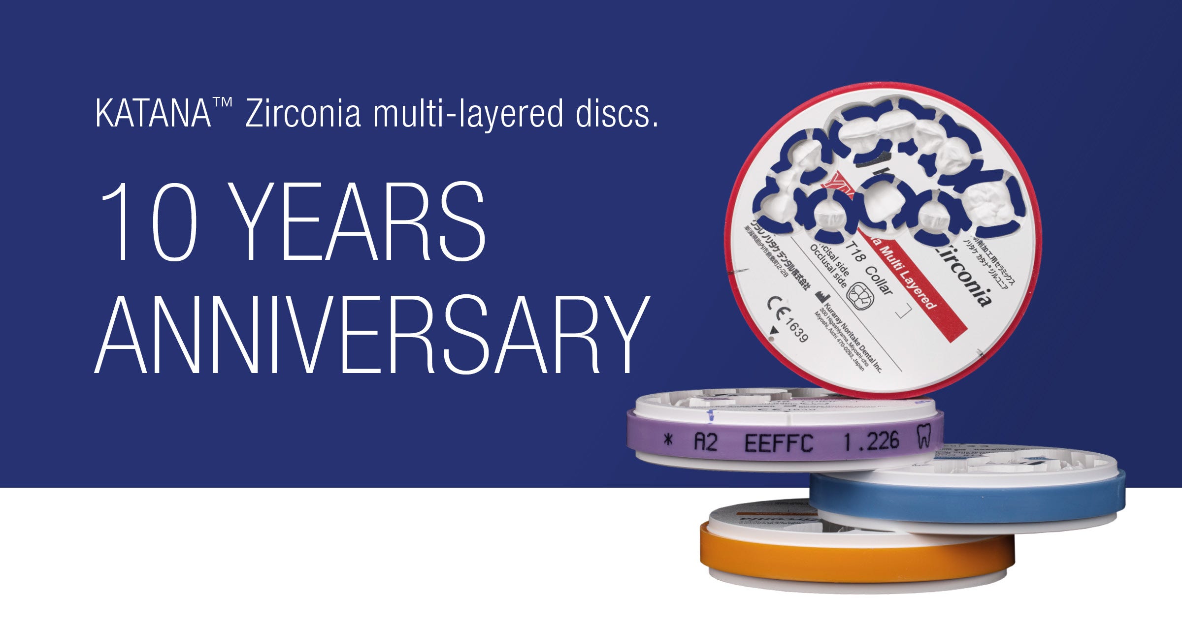 KATANA™ Zirconia multi-layered discs