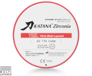 Yurayuri KATANA Zirconia UTML | disc multistrat | transluciditate mare