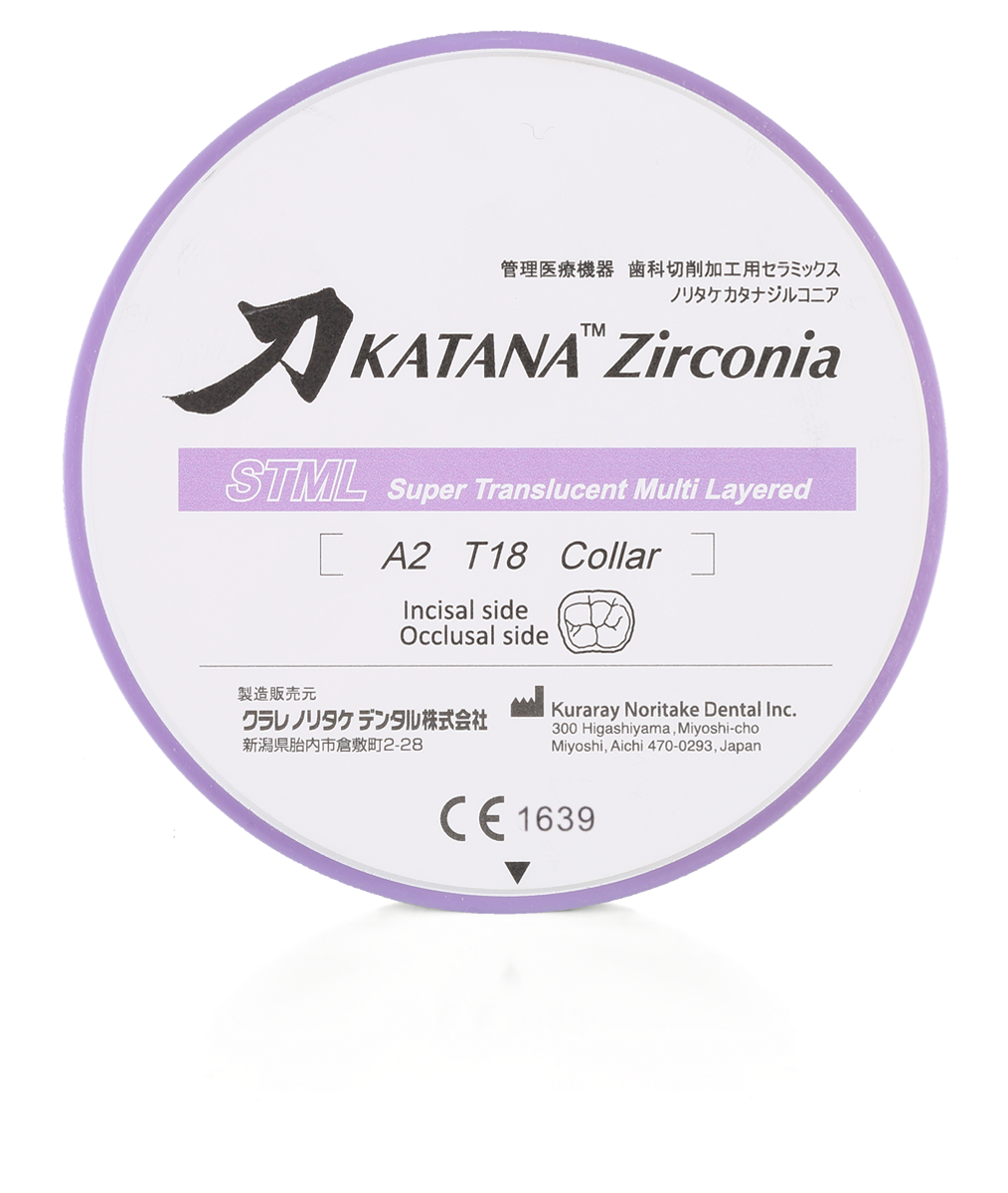 KATANA Zirconia UTML | Discos multicamadas translúcidos