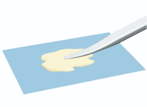 6. Mescolare pasta A + B<br>per 20 secondi.
