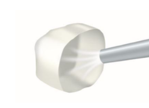 1. Sabbiatura, pulizia ultrasonica e asciutta. Se si utilizza un metallo prezioso, applicare ALLOY PRIMER sulla superficie.